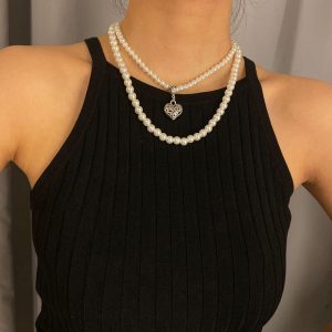 Pearl Heart Necklace