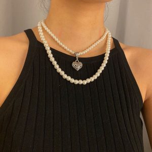 Pearl Heart Necklace