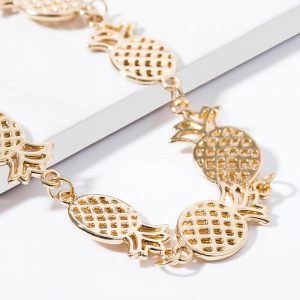 Pineapple anklet Single layer turtle anklet