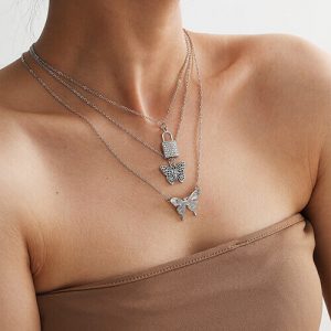 Rhinestone necklace women