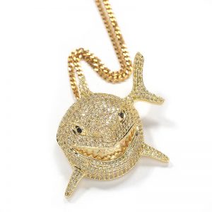 Shark pendant necklace