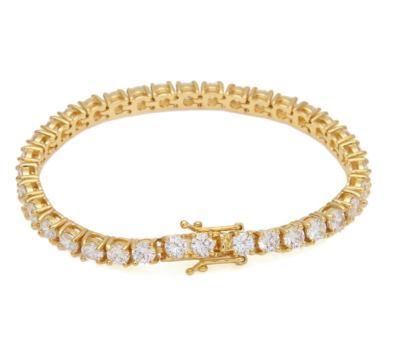 Single row zircon bracelet anklet