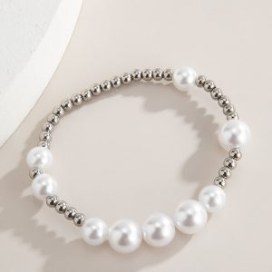 Stainless steel bead bracelet