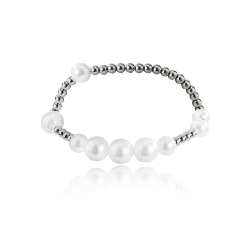 Stainless steel bead bracelet