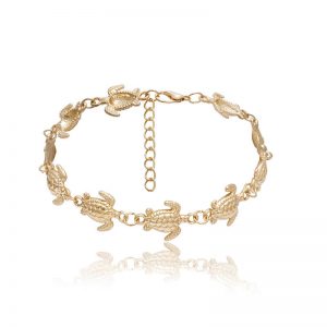 Turtle anklet Single layer pineapple anklet