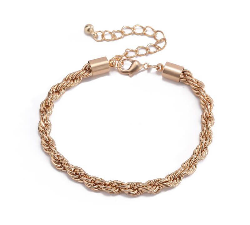 Twist chain bracelet