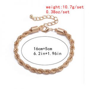 Twist chain bracelet