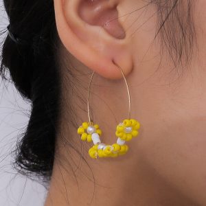 floral earrings