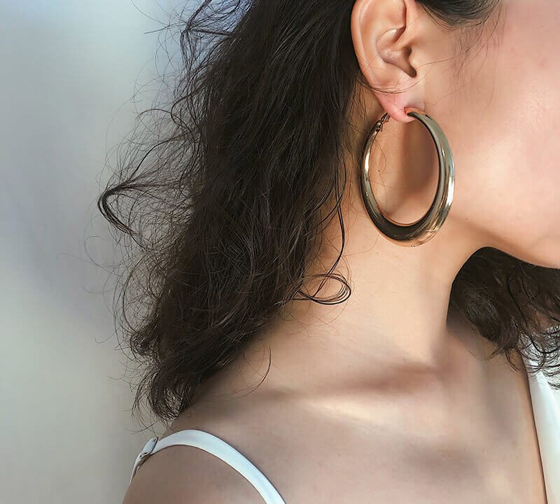 mirror earrings