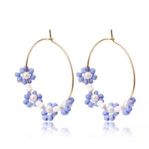 floral earrings