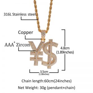 ￥$ pendant necklace