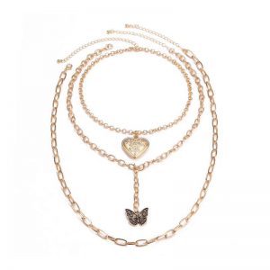 Butterfly necklace women