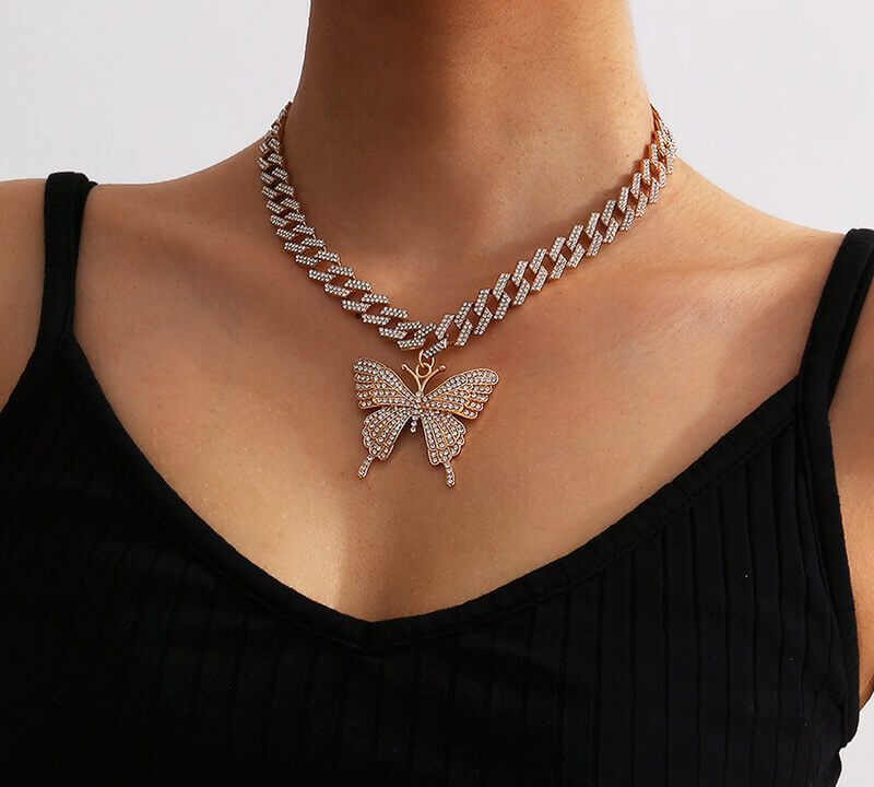 Cuban butterfly necklace