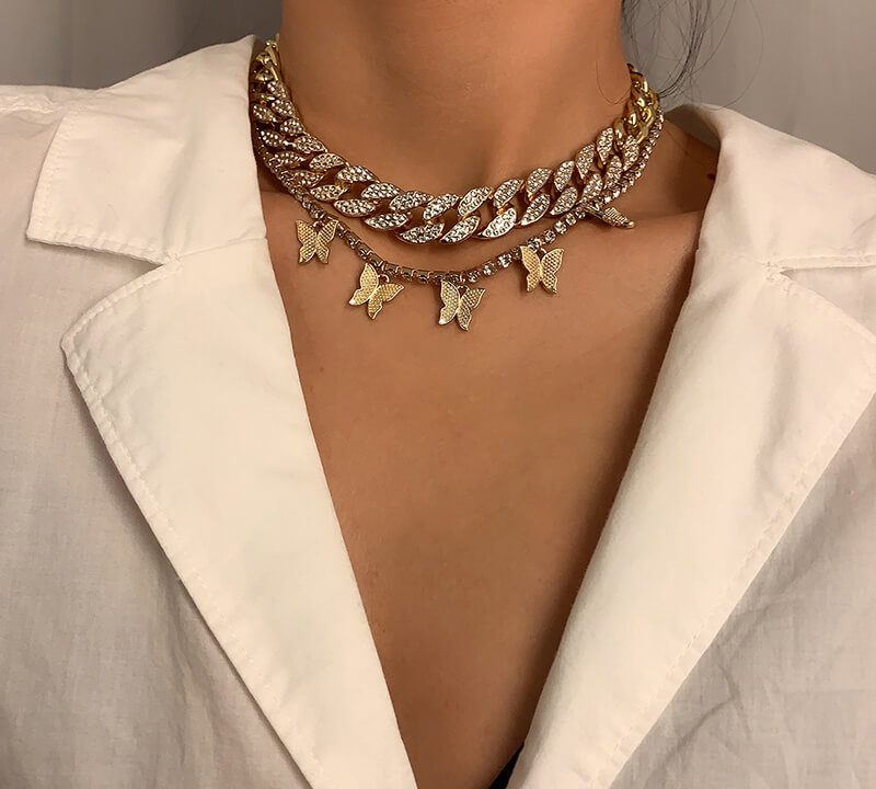 Diamond Clavicle Necklace