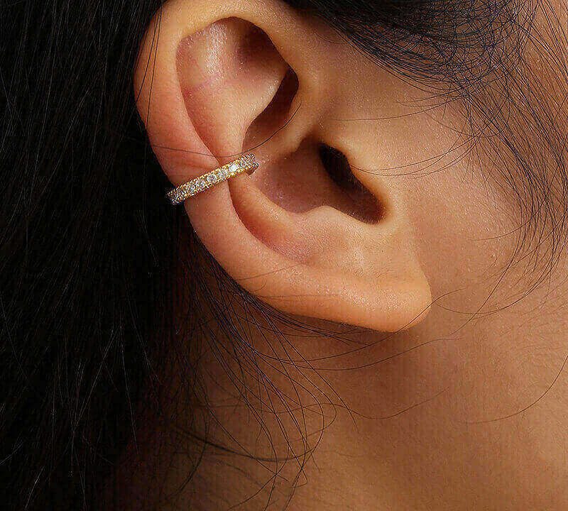 Diamond stud earrings