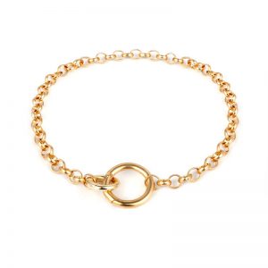 Golden circle necklace